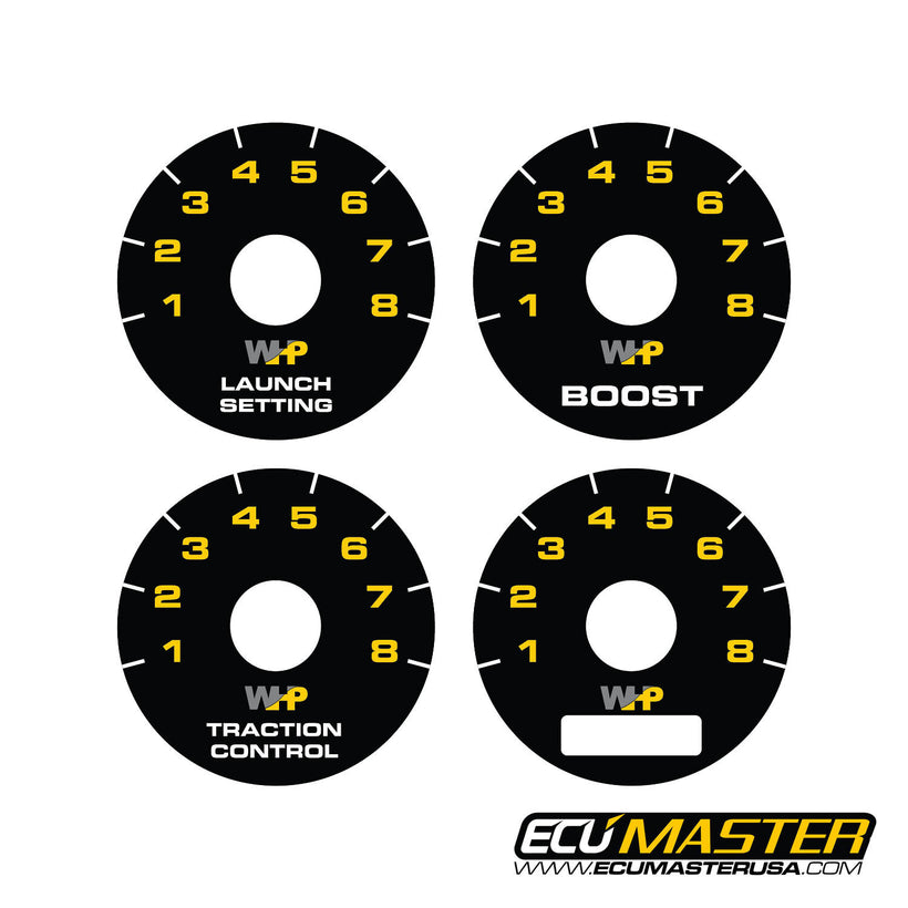8 Position Rotary Switch Sticker Pack – ECUMaster USA